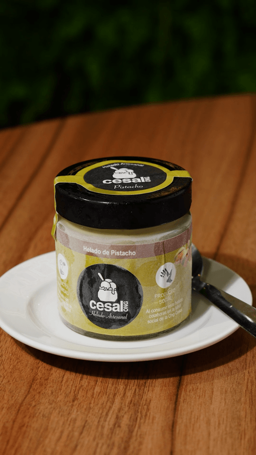 Helado de pistacho artesano